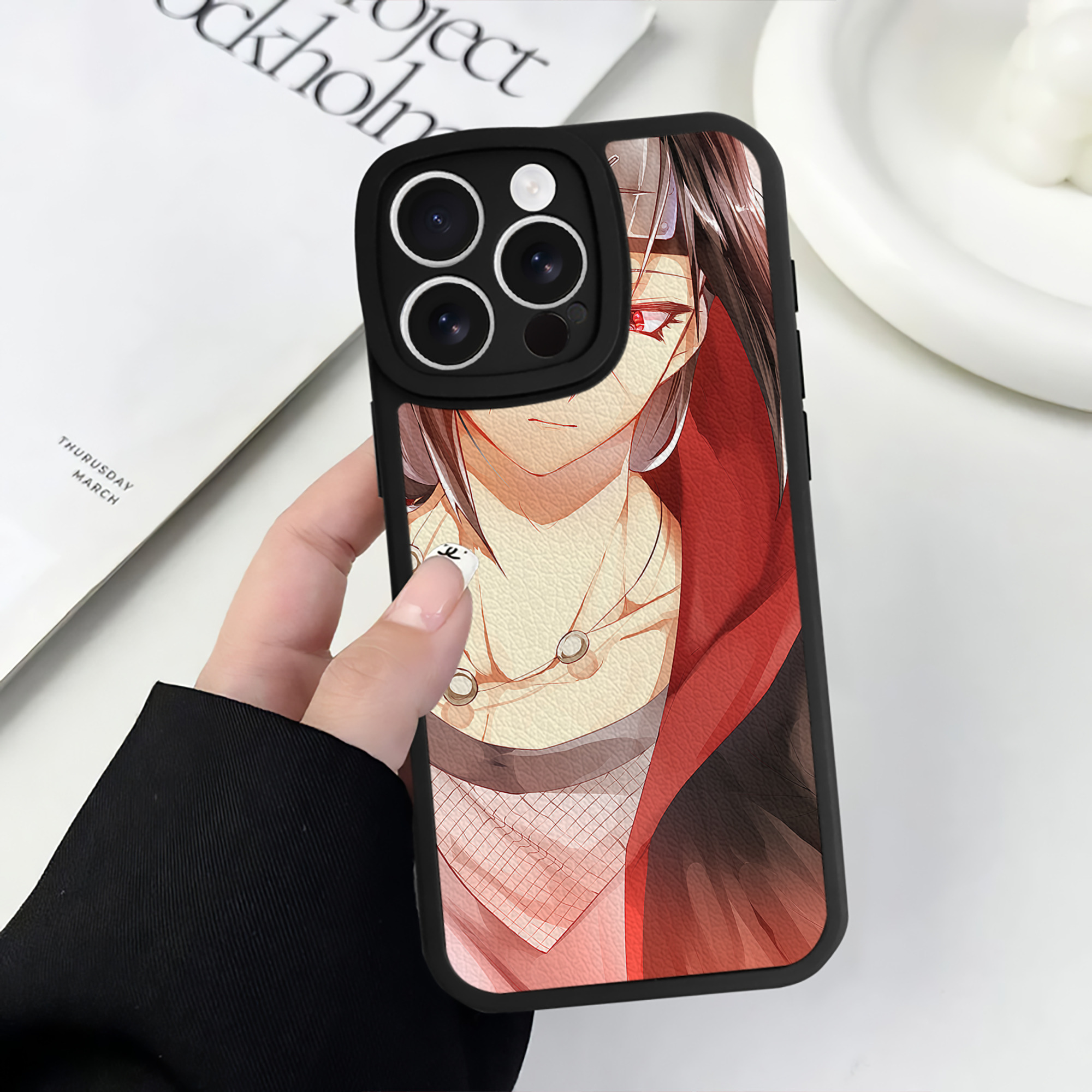 （画像用） NARUTO -ナルト- NARUTO -ナルト- 疾風伝 【iPhone 16シリーズ対応】シリコンスマホケース（レザー調） 材質：シリコン